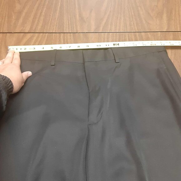 Haggar Mens 34x30 Classic Fit Comfort Waistband Black Dress pants NWT *READ* - Picture 11 of 12